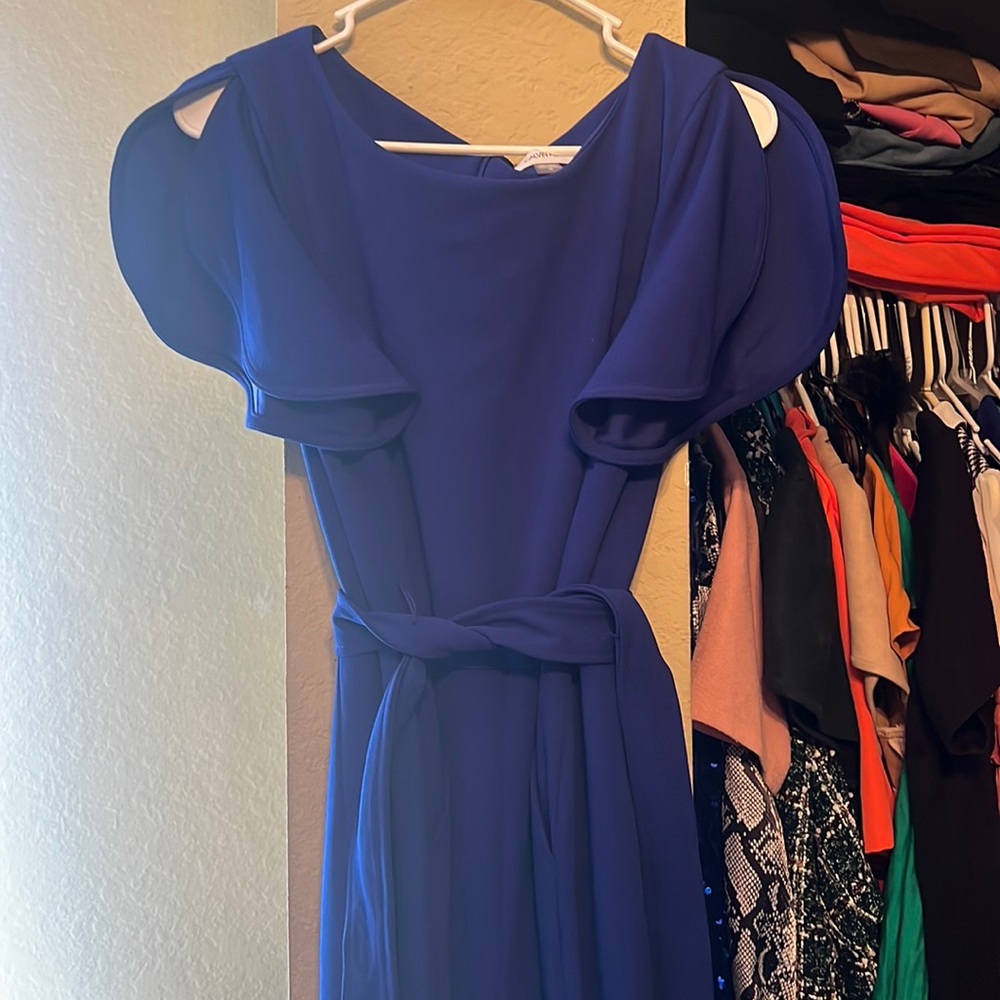 Blue jumpsuit